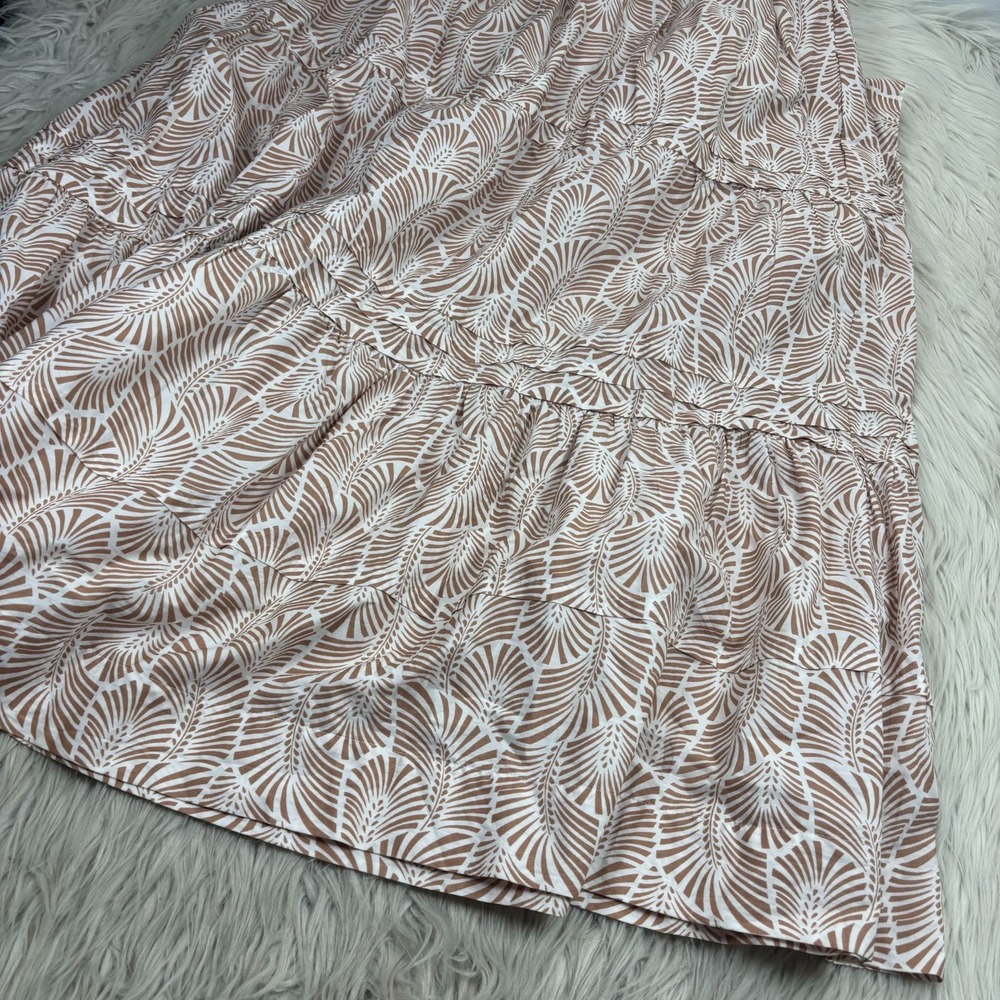 Anthropologie Women's LP Brown Printed Somerset Maxi Dress Tiered Boho Peasant - Picture 10 of 10